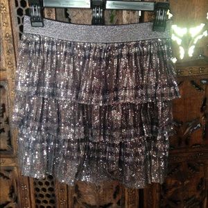 Flashy sequence skirt